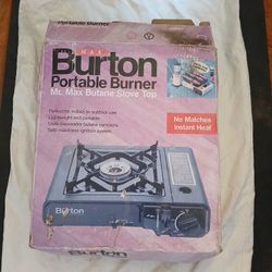 Max Burton Portable Burner Butane Stove Top Portable Burner