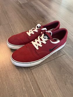 Nike SB Red Canvas Skateboarding Shoes Men's US 11.5 Medium (D)