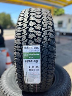 P275-75r18 a/t kumho new tire 🛞