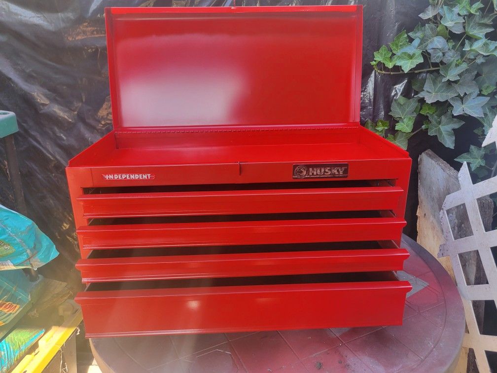 Husky 4 Drawer Steel Top Tool Chest-Rede