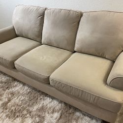 Tan Fabric Couch – $170 (Seattle)