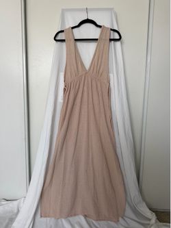 Shade & Shore Maxi Dress – Sand / Blush | Size XS