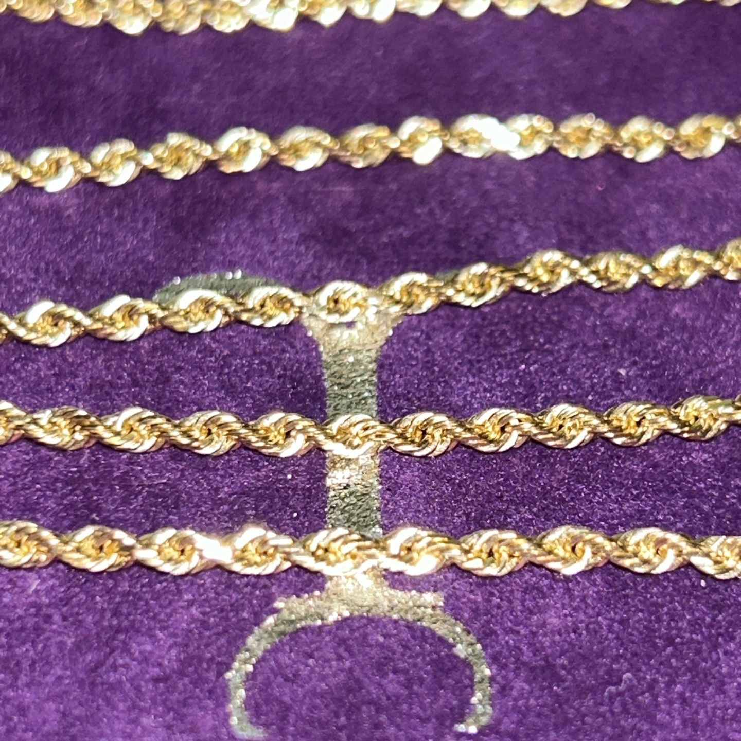 2.5mm 20” 14K Gold Rope Chain