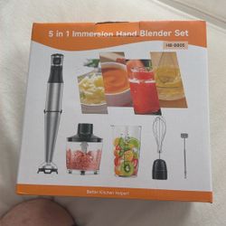5 in 1 Immersion Hand Blender Set