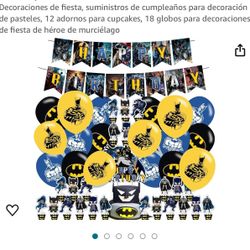 Batman Birthday Decorations
