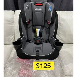 NEW Graco SLIMFIT convertible car seat, all ages, double facing, recliner / Silla carro desde bebe hasta niño grande, reclinable