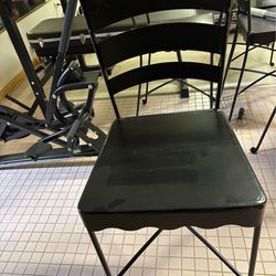 Bar chairs. Black steel