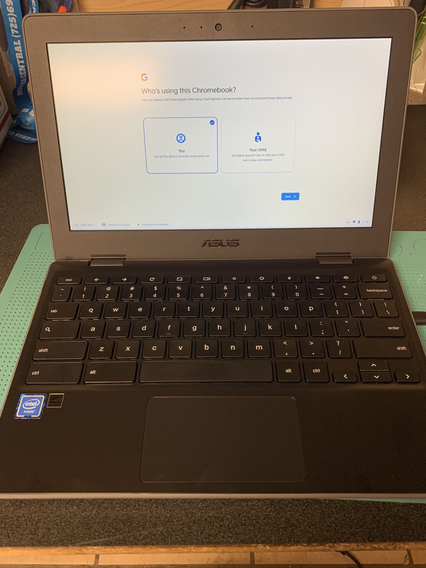 Chrome Asus Laptop 