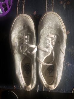 Silver Glitter Vans