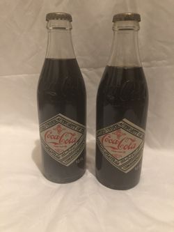 Coca- Cola 75 Year Commemorative 10 oz. Collectible Soda Bottle Atlanta Ga