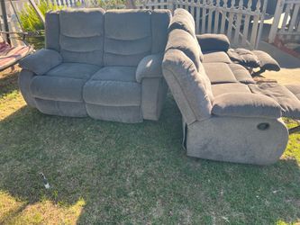 Grey couches/ recliners