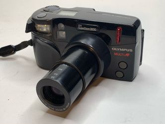 Olympus Superzoom 3000 35mm Film Camera 38-110mm Black
