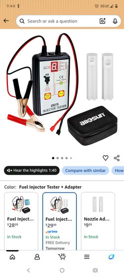 Fuel injector tester