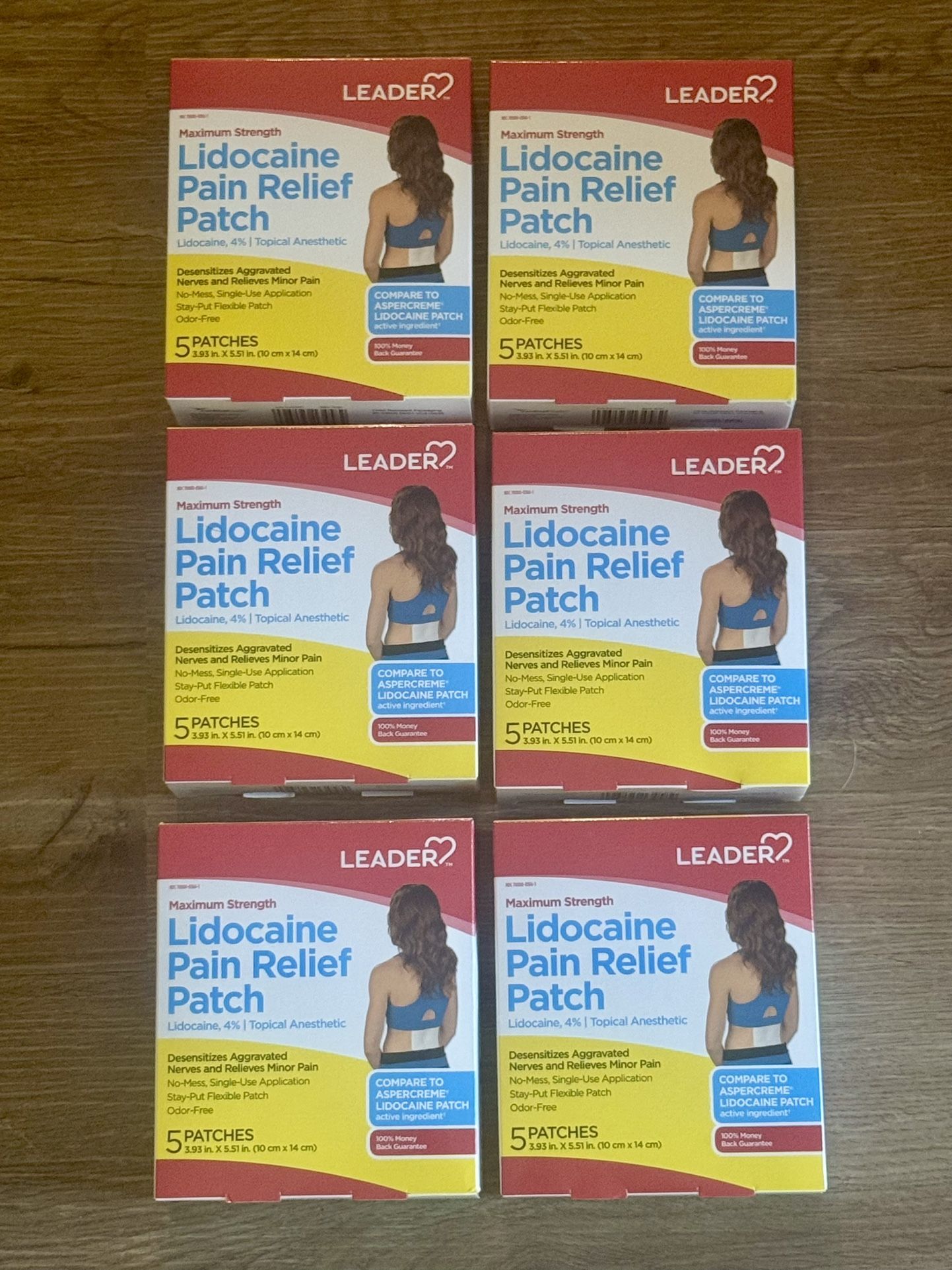 Brand new Leader Maximum Strength Lidocaine Pain Relief Patches (5 ct) - 6 packs for $14 Expiration date: 09/05/2027 Whitestone/Flushing, Queens or D