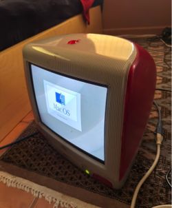 Apple iMac G3 RUBY RED Vintage Mac OS