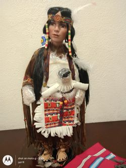 Collectible porcelain Indian doll