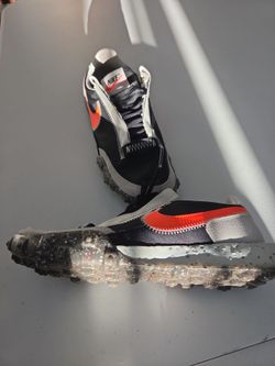 Nike Waffle Racer Sneakers Black Orange