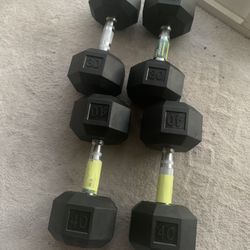 Brand New Sets of 30 Lb and 40 Lb Dumbbells