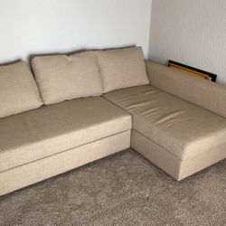 IKEA FRIHETEN - Sleeper Sectional, 3 Seat w/Storage in Beige