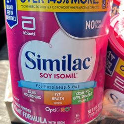 Formula Similac Soy Isomil Lot Of 4 NEW 