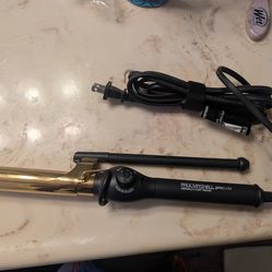 Paul Mitchell 1" Barrel  Pro Tools Express Gold Curl Marcel titanium curling iron.