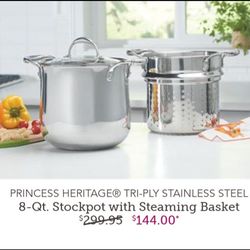 Olla De 8 qt De Ph Tri-ply 