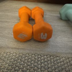 3 lb Dumbbells (Pair – Orange)