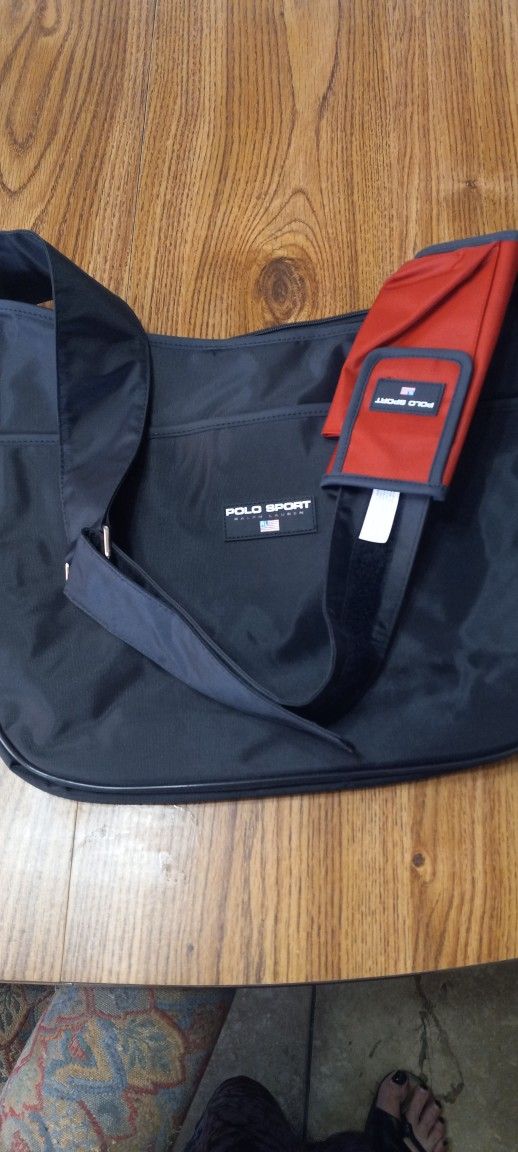 Ralph Lauren Polo Sport Nylon Crossbody Messenger Bag Brand New Old Stock