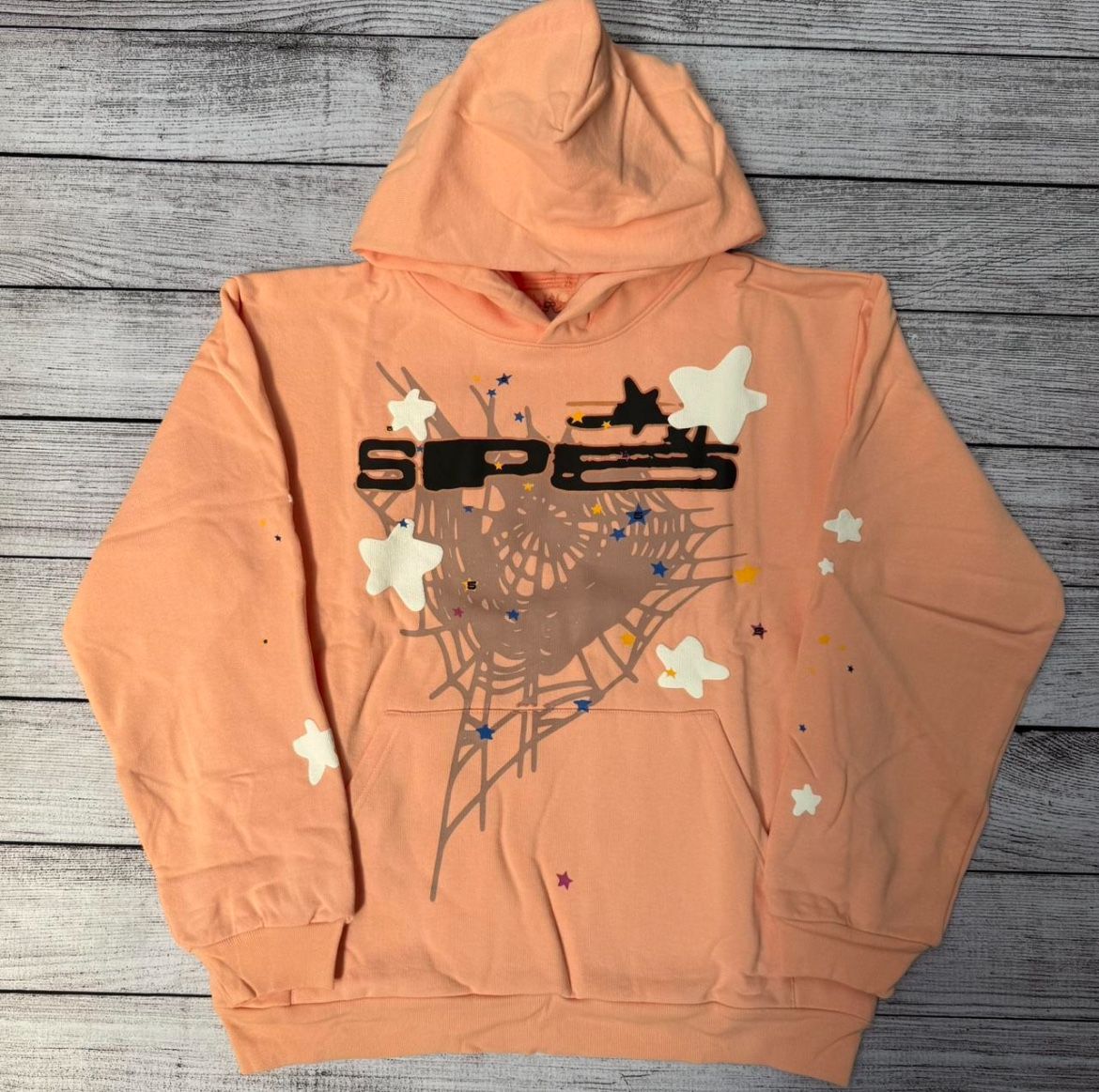 Sp5der Hoodie Peach
