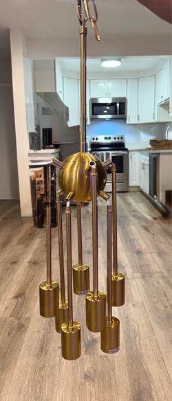 6- Light Gold Sputnik Plug-in Pendant Light
