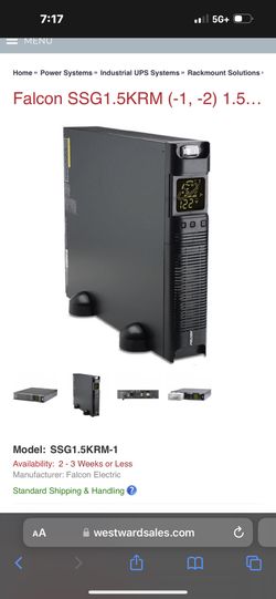 Falcon SSG1.5KRM UPS System