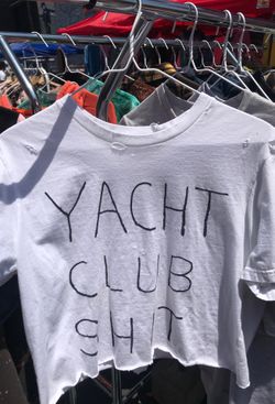 RVCA cropped t shirt, distressed