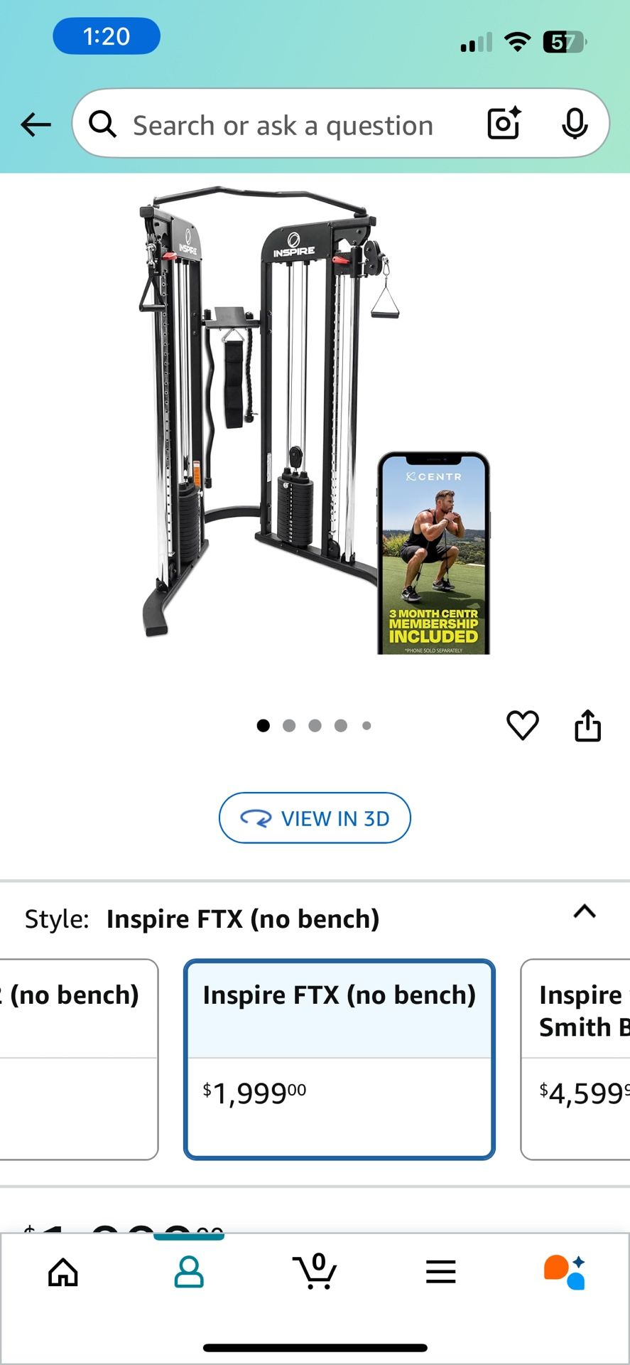 Inspire Ftx Cable Machine With Bench And Mat