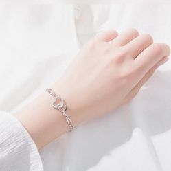 Cubic Zirconia Decor chain Bracelet