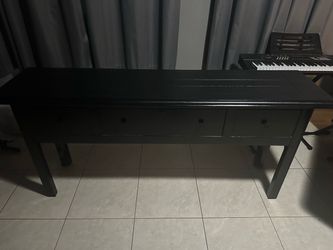 Wood entrance table
