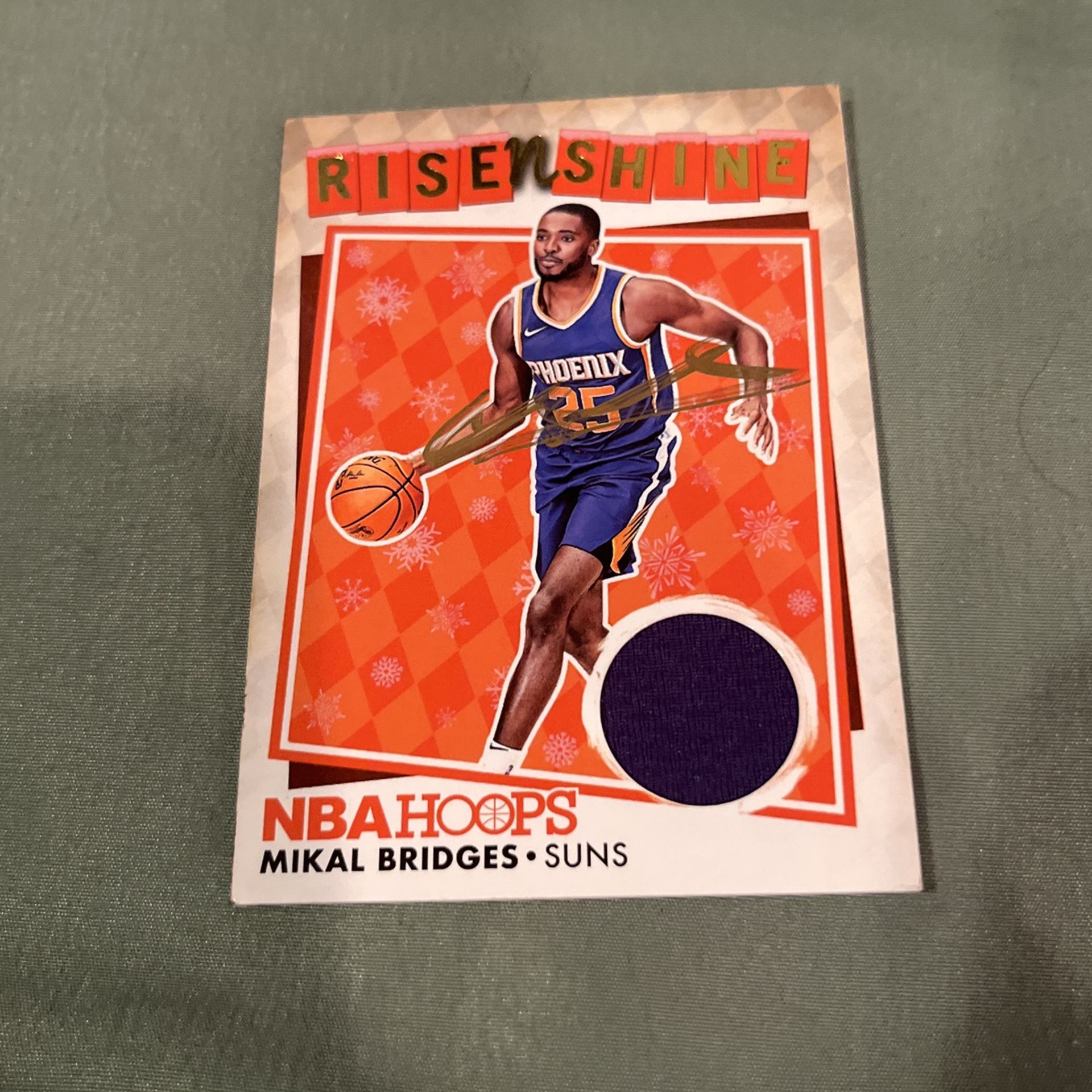 Mikel Bridges Sighned Jersey Rookie Card
