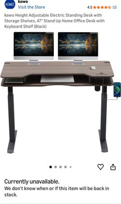 Modern Home Office / Gaming Desk – Excellent Condition
