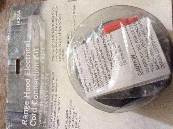 New Range Hood Electrical Cord Connection Kit For In Erie Co New Range Hood Electrical Cord Connection Kit For In Erie Co Offerup