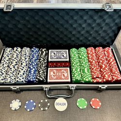 Poker Chips Set with Aluminum Case