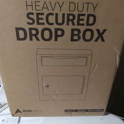 Heavy Duty Secured Drop Box With Key New In Box Cash Only