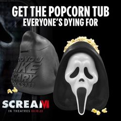 Cinemark Scream VI Ghostface Popcorn Bucket