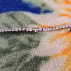 Diamonique Heart Bracelet 
