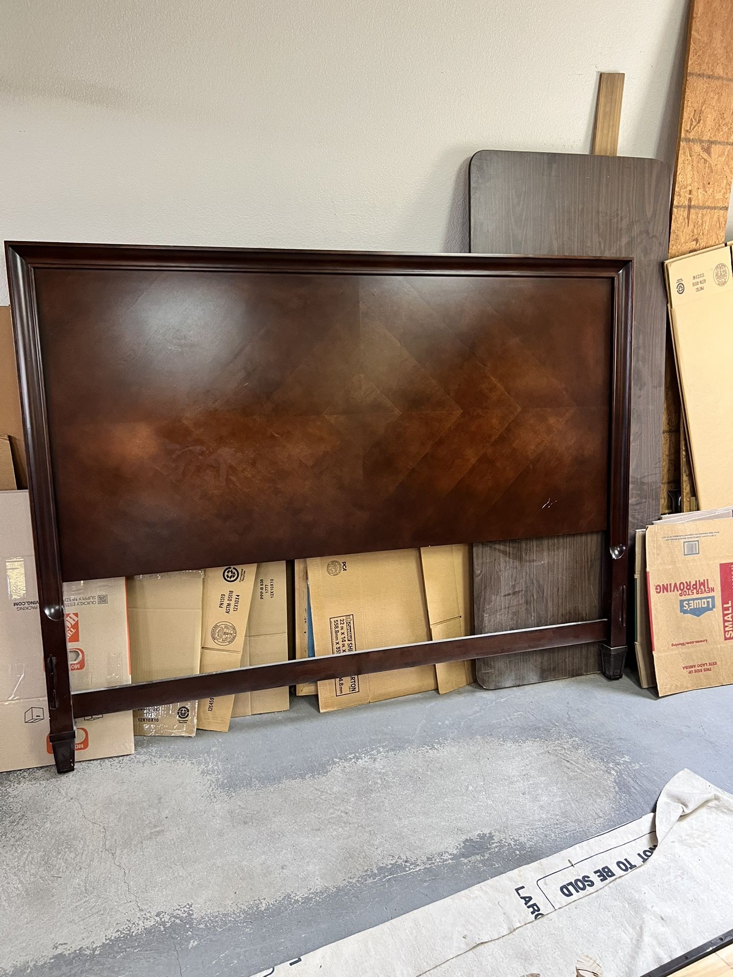 45 Cal King Headboard, Footboard And 2 Night Stands for Sale in