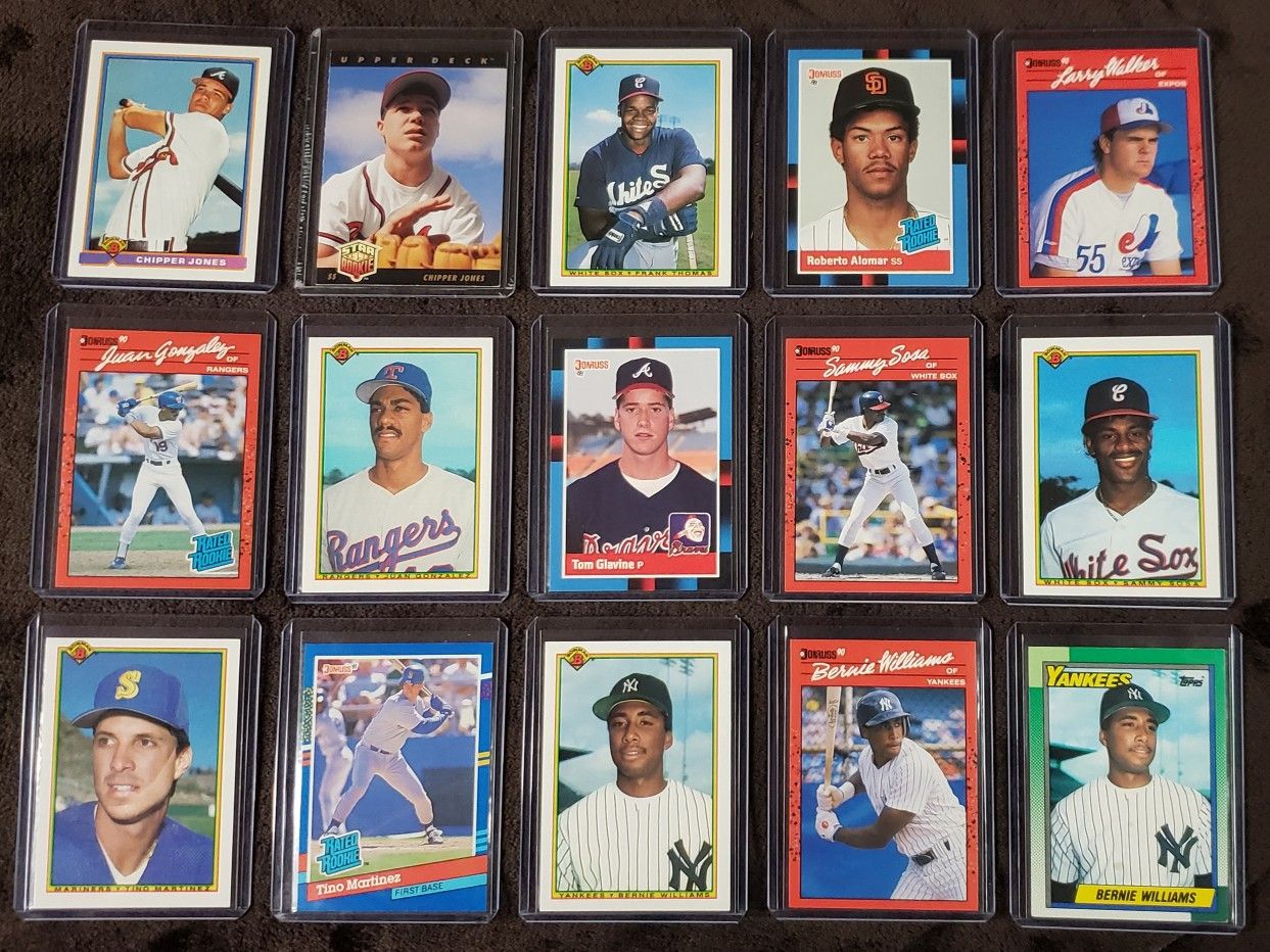 Lot of 15 Rookie Baseball Cards