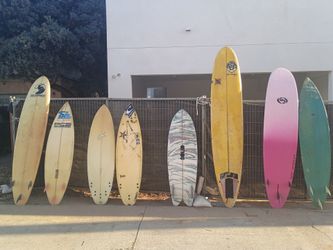 Used Surfboards Various Shapes