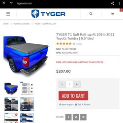 Tyger Tonneau Cover 79 Inch Bed