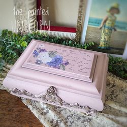 Hand-Painted Vintage Jewelry Box