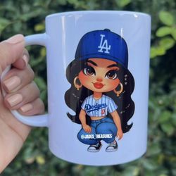 Dodger Girl Mug $12