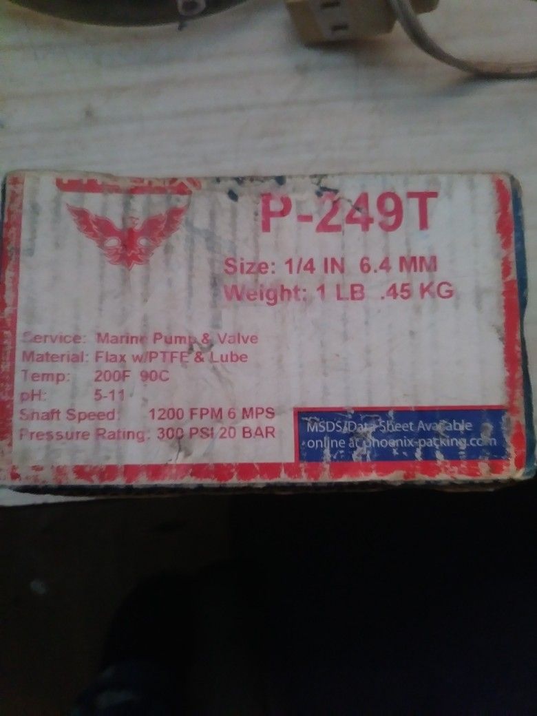 1/4 Inch Ptfe Shaft Packing