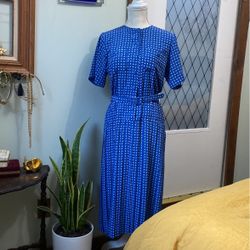 Paisley Blue Liz Robert’s Vintage Swing Dress